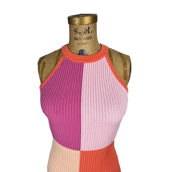 Pink Halter Mini Dress - Picture 3 of 8